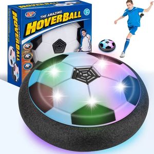 Yüzen futbol futbolu, futbol topu havalı yastık çocukları kapalı açık hava oyunlarını askıya almayı kaldırır LED Işık yükseltilmiş köpük tamponu