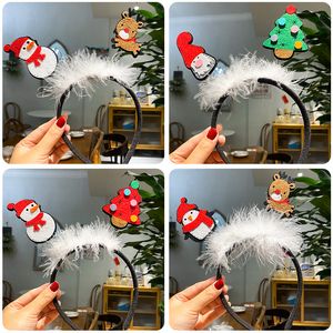 Yeni Tüy Saç Bantları Xmas Snowflake Headband Noel parıltı saç bandı parti dekor malzemeleri cosplay cadılar bayramı sahne cpa7040 915