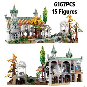Blocks In Creative Expert S Movie Lorded Of Rings Rivendell Castle Model Building Brick 10316 Street View Toys 6167Pcs 230629 Drop Del Dhvg0
