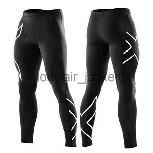 Erkekler 2xu Marka Erkek Sıkıştırma Tayt Spor Pantolonları Hızlı Kuru Fitness Taytlar Erkekler Koşu Sporları J230915