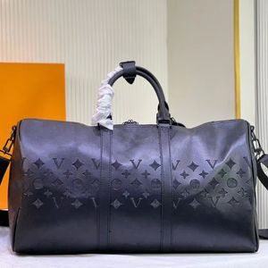 Duffel Çantalar Büyük Seyahat Çantası Bagaj Tote Çanta Kadın Omuz Çantası 45 50 55 Keepall Sport Tote Büyük Boy Kabartmalı Deri Lüks Çanta Dökme Hafta Sonu Çanta Erkekler