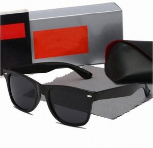 Мужские солнцезащитные очки Rey Ban Rays Desinger Bans Wayfarer 54 мм, поляризационные женские солнцезащитные очки с черными линзами, женские и мужские, зеленый прямоугольник M4hX # 1OWB