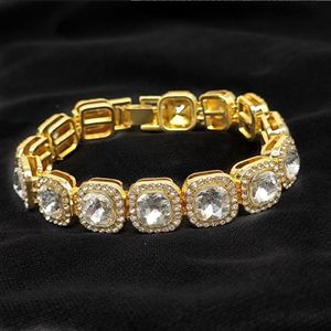 Европейский и американский стиль рок-конфеты квадратный хип-хоп полный алмазный сплав кубинское ожерелье индивидуальный тренд ретро мужские и женские ювелирные изделия оптом