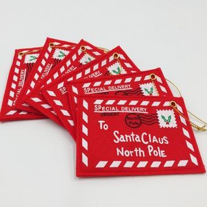 Envelopes de natal árvore de natal pendurado doces cartões de natal enfeites de festa festiva presentes de natal ano novo