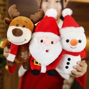 Noel Partisi Peluş Oyuncak Sevimli Küçük Geyik Bebek Sevgililer Günü Noel Süslemeleri Melek Bebekler Uyuyan Yastık Yumuşak Hayvanlar Çocuklar için Yatıştırıcı Hediye 916