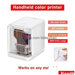 Copiers Mbrush Mini Handheld Fl Color Printer Portable Wifi Mobile And Replacement Ink Cartridge E78 Drop Delivery Office School Busin Dhxxy