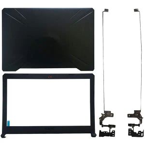 Original new LCD Top Cover Case+Front Bezel+Screen Hinges Laptop Replacement Parts For Asus FX504 FX80