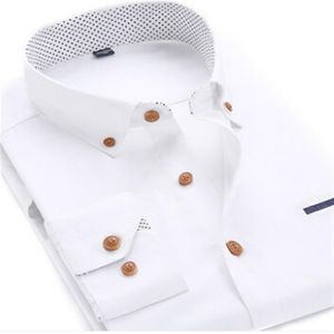 Camicia elegante da uomo professionale di qualità Plus Size Camicia a maniche lunghe Moda Traspirazione dell'umidità Slim Fit Camicie da lavoro morbide Abbigliamento uomo Fac234H