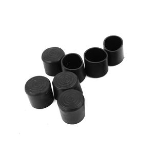 Kauçuk PVC Esnek Yuvarlak Uç Kapağı 38mm Ayak Kapağı 10 PCS Black217a