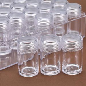 Прозрачные пластиковые контейнеры для хранения бисера Набор аксессуаров для алмазной живописи Коробка для аксессуаров Прозрачные бутылки с крышкой для DIY Diamond Nail T2001043062