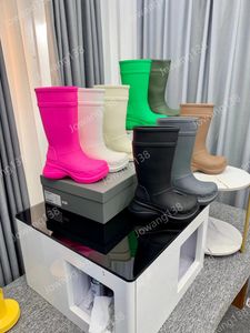 Cr Paris Ocs Yağmur Botları Tasarımcı Erkek Kadınlar Trooper Boot Boot Bahar Sonbahar Tarzı Moda Botları Lüks Eva Kauçuk ve Plastik Anti Kalın Alt Dip Dış Mekan Botları Boyut 35-45