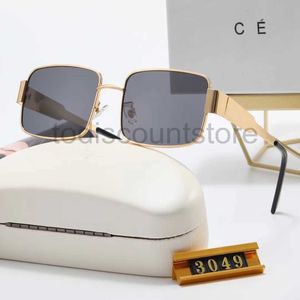 Óculos de sol de designer de moda para mulheres óculos masculinos o mesmo Lisa Triumph Beach Street Shot Pequeno quadro completo de metal com Boxmagl