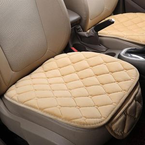Чехлы на автомобильные сиденья, передняя и задняя флокированная тканевая подушка, нескользящая зимняя автозащитная подушка, сохраняющая тепло, универсальная, подходит для грузовика, внедорожника, 238z