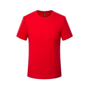 Оптовая продажа хлопчатобумажной белой оранжево-красной мужской футболки с коротким рукавом