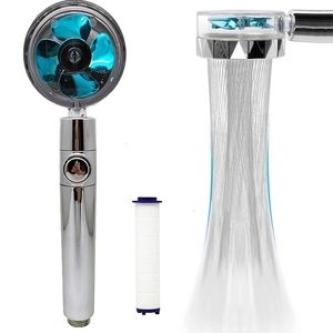 Diş fırçası tutucular eeektok elle taşınır turboşarjlı basınç pervanesi duş turbo fan kafası filtre ve duraklama anahtarı mavi 230915