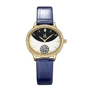 Женские часы Часы высокого качества Роскошные инкрустированные бриллиантами рябчики на запястье овальный кожаный ремешок Деловые водонепроницаемые кварцевые часы на батарейке 32 мм
