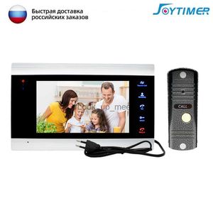 Doorbells Joytimer Home Video Intercom 1200TVL Video Kapı Zili Kamerası Daire 7 inç Monitör Destek Tek Anahtar Kilidini Açma Hareket Algılama HKD230918