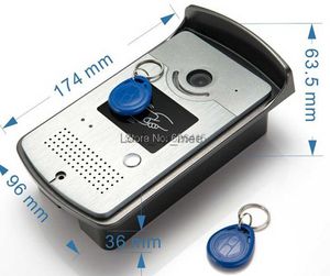 Дверные звонки Видеодомофон Система дверного телефона 1 RFID-считыватель карт HD Камера дверного звонка На складе Оптовая продажа HKD230918