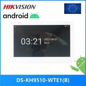 Дверные звонки HIKVISION, международная версия, 10 дюймов DS-KH9510-WTE1(B) Внутренний монитор 802.3af Приложение POE Hik-connect WiFi Видеодомофон HKD230918