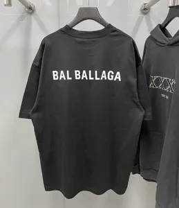 Парижская рубашка Balanciagas Футболка Женская брендовая рубашка Мужские толстовки с капюшоном больших размеров Толстовки из 100 хлопка Мужская футболка для гольфа Пустая рубашка высокого качества с вышивкой 5199