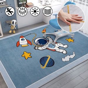 Carpets Children's cartoon rugs spaceman pattern animation fashion nonslip carpets for living room bedroom lounge children's room mat 230918