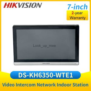 Kapı Zilleri DSKH6350WTE1 Hik Vedio Intercom Network IP Kapalı İstasyonu 7inch Monitör Ekran Kilit Açma Kapısı Mobil Uygulama HKD230918