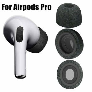 Kulaklık Aksesuarları 2022 Hafıza Köpük AirPods Pro Koruyucu Kulaklıklar için Kulak Uçları Kapak Gürültü azaltma kulaklıkları AirPodspro'da Kulak Pads 230918