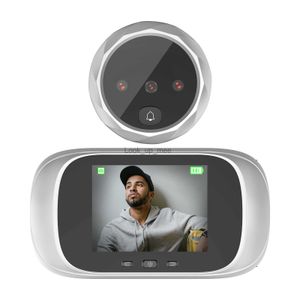 Дверные звонки Цифровой дверной просмотрщик TakTark Встроенный дверной звонок с ночным видением Электронный глазок с 2,8-дюймовым ЖК-экраном HKD230918