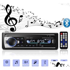 Araba Audio Bluetooth Stereo 4x60W O FM Radyo Mp3 çalar USB/SD/AUX Eller Kablosuz Uzaktan Kumanda Damla Teslimat Otomobilleri Dhqct