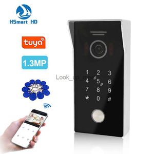 Doorbells Tuya Akıllı Uygulama Uzaktan Kilidi WiFi POE IP Video Kapı Telefon Video Sistem Sistemi Hareket Algılama Kodu Tuş Takımı RFID KAMERA HKD230918