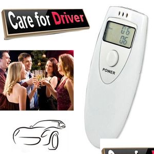 Alkolizm Testi Mini Sarhoş Sürüş Elde taşınır Alkol Polis Breath Breathalyzer Analyzer LCD Dedektör Dijital Alkoller Test Cihazı D DHCXA