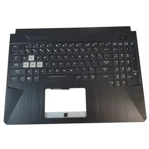 Original new Hot Sale Laptop Palmrest Top Cover Keyboard without Touchpad with backlight for Asus TUF Gaming FX505 Black
