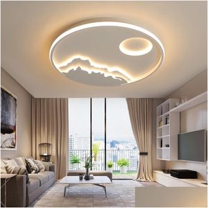 Deckenleuchten Durchmesser 430/530/630 mm Dimmbare LED-Kronleuchter für Wohnzimmer Schlafzimmer Master Home Deco Fixture Drop Delivery Beleuchtung I Dhmzg