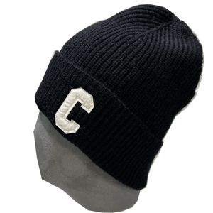 C Unisex Beanie Şapkası Erkekler Kadın Şapka Yumuşak Kış Beanies Manşet Beanie Kafatası Kapakları Örgü Şapkalar 6 Renk