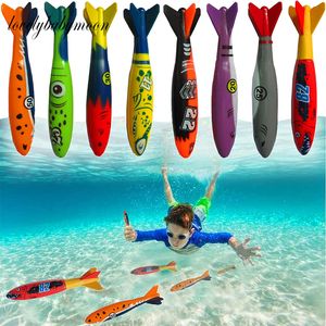 Детские игрушки для подводного плавания, торпеды, бандиты, игрушки для бассейна, акулы, скользят до ног, веселые водные игры для мальчиков и шт. 230919