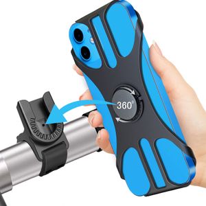 Çıkarılabilir Bisiklet Telefon Tutucu Universal Bisiklet Motosiklet Cep Telefon Montajı 360 ° Döner Motosiklet Telefon Standı 4 