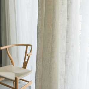 Cortina moderna estilo japonês cortina de linho engrossar gaze contratada quarto onda janela varanda tela sombreamento 230919