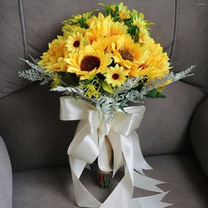 Buquês artesanais de flores de casamento, dama de honra, segurando flor, borla, requintado para noivado, aniversário, baile, adereços