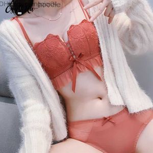 Bras Sets Bras Sets CYNTHRA Seamless Underwear Lace Female Seedless Bra Steelless Girl Bra Set Sexy Push Up Lingerie Set For Women Q0705 Z230710 L230919