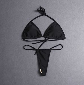 Metal Bikinis Tasarımcısı Thong Biquinis 2024 Brezilya Mikro Bikini Setleri Seksi İki Parça Mayo Dize Mayo Moda Mayo Klasikleri KSİ KADIN KADIN KAYBI XL