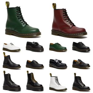 Marca de luxo doc martens AirWair Plataforma feminina Tornozelo Martin Bota Alta Dr Martins Designer Mulher Botas OG 1460 Jadon Smooth Nappa Botas de Couro Baixo Mocassins Sapatos