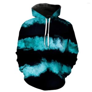 Erkek Hoodies Tiger Stripes Patlama Modelleri Erkekler Geometrik 3D baskı kapüşonlu gündelik uzun kollu sweatshirt Erkek Sokak S GOODED