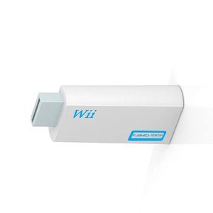 PC HDTV Monitörü için Wii-HDMI uyumlu dönüştürücü 1080p adaptör 3,5 mm ses için