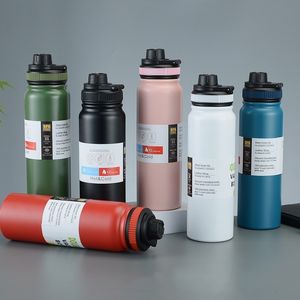 Water Bottles 600ML 800ML Outdoor Thermos Portable Kettle Bottle with Tea Filter 304 Stainless Steel Thermal Cup Leak proof Flask Sports 230919