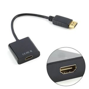 Lenovo Dell HP ve diğer marka için uyumlu HDMI adaptörüne (erkek ila kadın) HDMI ve Altın Kaplamalı DP ekran portu