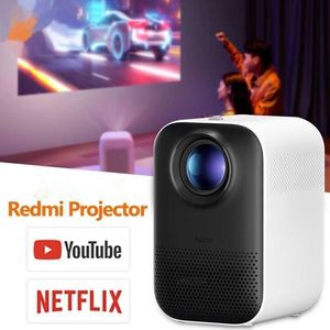Проекторы Проектор Redmi можно использовать Youtube Nexflix Android 11 Bluetooth 24G 5G 150ANSI 1080P Мини-портативный домашний кинотеатр Обновленное ПЗУ Z0323