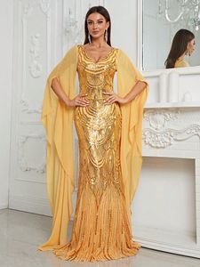Artı Boyut Gelin Elbise Anne Arapça Aso Ebi Luxurious Deniz Kızı Seksi Balo Elbiseler şeffaf boyun boncuklu payetler Akşam resmi parti ikinci resepsiyon elbiseleri