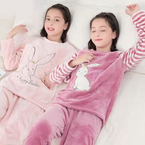 2023NEW SNEKLER Pijama Setleri Kış Flanel Sweetwear Çocuklar Ev Kıyafetleri Çocuklar Pijama Pijamaları Nightwear Teenage Pijamas 8 10 12 14 16T Noel Hediyesi