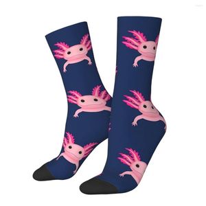 Мужские носки винтажные аксолотли с домашним животным унисекс в стиле Харадзюку с принтом носки Happy Crew подарок