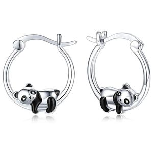 Hoop Earrings Dckazz High -Quality Luxurious Dragon Simple Smooth Delicate Silver-Plated Earring Girl Woman Daily Wear Jewelry